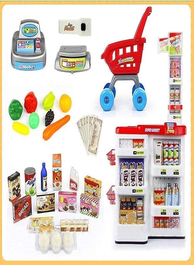 NestPlay Big Size Supermarket kit for Kids Toys with Shopping Cart and Sound Effects Kitchen Set Kids Toys for Boys and Girls for Birthday Gift - Image 2